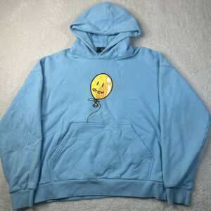 Drew House Joy Hoodie Pacific Blue Men's Size Medium Sweatshirt Balloon Bieber